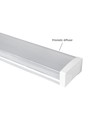 120cm Limea Prismatica CCT LED armatur - 20/30/40W, 130lm/W, IP44, IK10, 3CCT, 5 års garanti