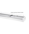 120cm Limea Prismatica CCT LED armatur - 20/30/40W, 130lm/W, IP44, IK10, 3CCT, 5 års garanti