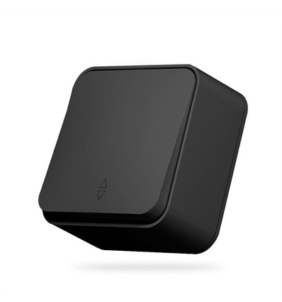 Overflademonteret afbryder - 1-polet, IP20, mat sort