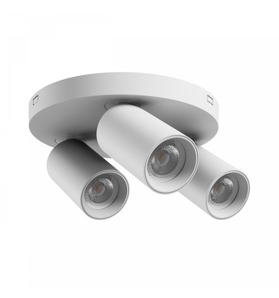 Madara Altro Round 3xGU10 loftspot - Ø22cm, hvid, uden lyskilde, IP20