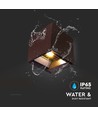 9W LED Solcelle væglampe - IP65, CCT, 3 lyskulører, PIR-sensor, cortenfarvet hus