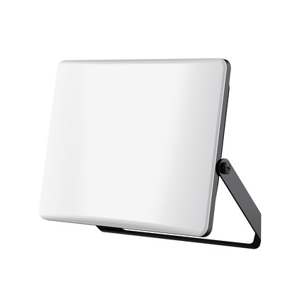 30W LED projektør CCT - 3000lm, IP65, sort, mat glas, 3-i-1 farveskift, udendørs