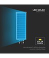 12W solcelle LED gadelampe - 1200lm, IP65, 6000K, sort, inkl. solpanel og batteri