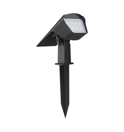 1,3W LED solcelle havespot med spyd - CCT justerbar, IP65, solar havelampe