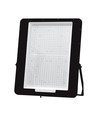 1M VT-1055-1 LED projektør 1000W - 4000K, sort hus, sort glas, 160lm/W