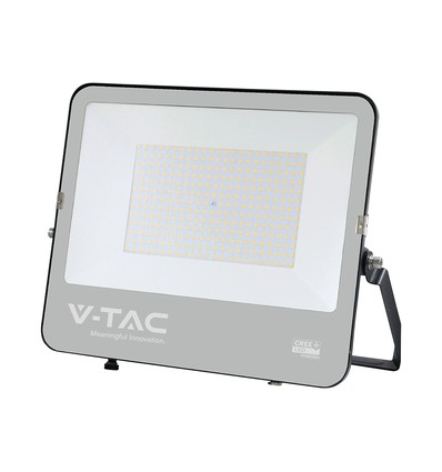 Vt-44201 projektør 200W - med CREE-chip, 1m kabel, 6500K, sort hus, 135lm/W, 6 års garanti, IP65