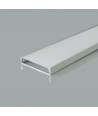 2000mm VT-71003 monteringssæt - med diffuser til LED-strip overflade, 50x10mm, sølv