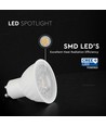 VT-275 spotlight 4,5W GU10 - plast, Cree chip, 4000K, 6 års garanti