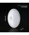 12W LED sensorlampe - IP20 indendørs, Cree chip, PIR sensor, inkl. lyskilde