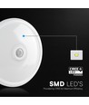 12W LED sensorlampe - IP20 indendørs, Cree chip, PIR sensor, inkl. lyskilde