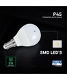 P45 Vt-270 Led 6,5W E14 - plastpære, Cree chip, 4000K, 6 års garanti
