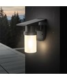 0,9W Solara LED væglampe med solcelle - IP54, sort, 120lm, 3-i-1 CCT, inkl. fjernbetjening