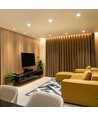 GU10 6W LED pære - 445lm, 38°, Samsung LED chip, hvid plast, erstatter 60W
