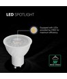 GU10 6W LED pære - 38°, 445lm, Samsung LED chip, erstatter 60W