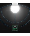 E27 9W LED pære - A60, 806lm, erstatter 60W, hvid plast