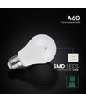 E27 9W LED pære - A60, 806lm, erstatter 60W