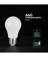 A60 Vt-2099 pære 8,5W E27 - termoplastisk, Cree-chip, 4000K, 6 års garanti