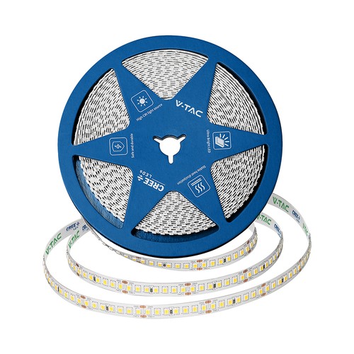 10m 12W/m LED strip, 168 LED pr. meter - 24V, IP20, 140lm/W, SMD2835