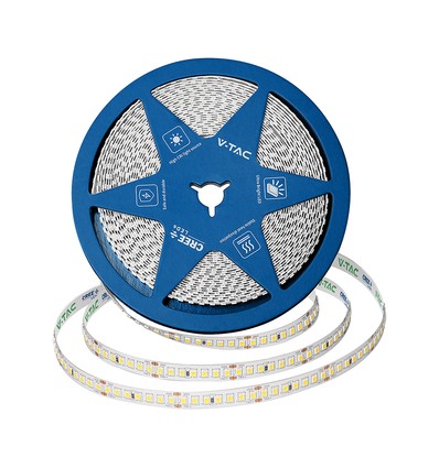 10m 12W/m LED strip, 168 LED pr. meter - 24V, IP20, 140lm/W, SMD2835