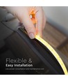 5m 12W/m LED strip, 168 LED pr. meter - 24V, IP20, 140lm/W, SMD2835