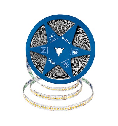 5m 18W/m LED strip, 238 LED/m - 24V, 135lm/W, IP20, kold hvid