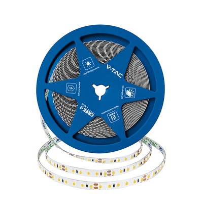 10m 7,2W/m stænktæt LED strip - 24V, IP65, 120 LED pr. meter, 4000K