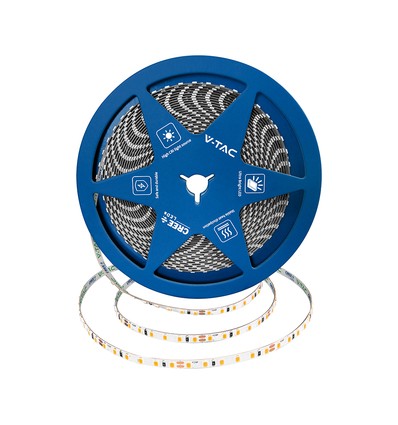 10m 7,2W/m LED strip - 24V, IP65, 120 LED pr. meter, 4000K, SMD2835