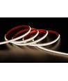 5 m. vandtæt HiCri slim COB strip - 230V, IP67, 296 LED, 10W/m, tape på bagsiden