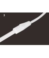 5m. 230V RA93 vandtæt HiCri slim COB strip - Inde / Ude, IP67, 296 LED, 10W/m, tape på bagsiden