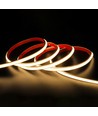 5m. 230V RA93 vandtæt HiCri slim COB strip - Inde / Ude, IP67, 296 LED, 10W/m, tape på bagsiden