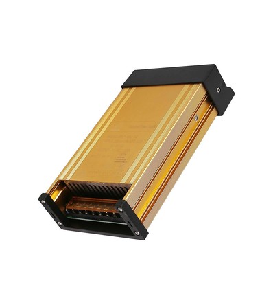 150W / 12V DC strømforsyning - 12.5A, IP45 regntæt, metal, slim design