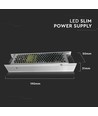 120W / 24V DC Slim strømforsyning - 5A, IP20, metalhus