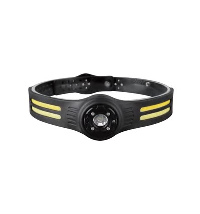 VT-9901 hovedlampe 3W+5W - COB, silikone, med rem, genopladelig, IP43