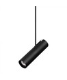 Teleskopisk loftlampe med GU10 - sort, aluminium, 83-117cm