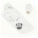 Lampeholder til 1-faset skinner - Hvid, 1F2W