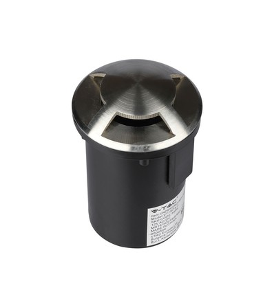 MR16 / GU5.3 nedgravningsspot, 12V - IP67, rustfrit stål, Ø8,7cm, uden lyskilde