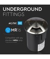 Vt-7678-3 MR16 nedgravningsspotlampe 12V - IP67, tre vinduer