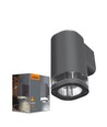 GU10 væglampe - IP54 udendørs, grå, aluminium, uden lyskilde
