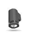 GU10 væglampe - IP54 udendørs, grå, aluminium, uden lyskilde