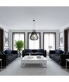 E27 Designer pendel, Ø42cm - Mat sort, dekorativ loftlampe, uden lyskilde