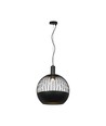 GU10 Designer pendellampe - Mat sort, Metal serie, Ø40 cm