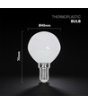 E14 3,7W LED kronepære - P45, 6500K, 320lm, erstatter 30W