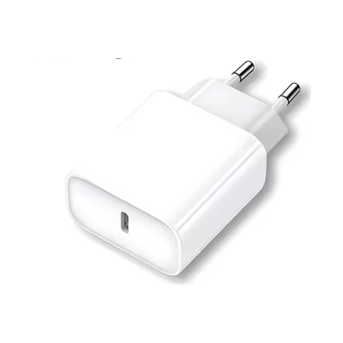 USB oplader 20W - Hvid, USB-C, perfekt til mobil og lamper