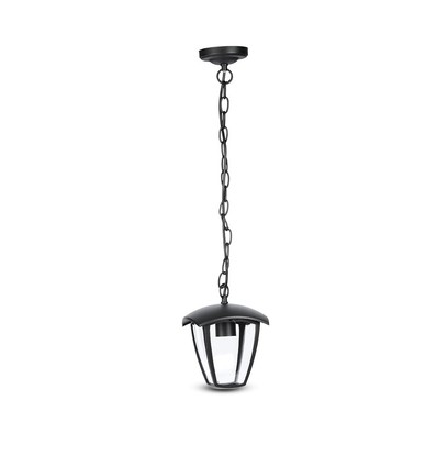 E27 havelampe i aluminium - IP44 udendørs, sort, 74cm høj, uden lyskilde