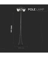 199cm 3 x E27 havelampe - IP44, grafit sort, aluminium, 3-årig garanti