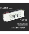 150W / 12V DC strømforsyning - 12.5A, IP67 vandtæt, plast, 5 års garanti