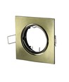 GU10 indbygningsspot, firkantet - Guld, Hul: Ø7,4 cm, Mål: 8,2 x 8,2 cm, uden lyskilde