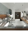 GU10 påbygningsspot - Rund, hvid/krom, Ø8cm, aluminium, uden lyskilde