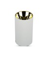 GU10 påbygningsspot - Hvid / Guld, Ø8cm, aluminium, uden lyskilde