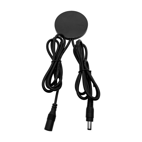 Skjult touch-lysdæmper til LED - Kapacitiv, Sort, 12V (72W), 24V (144W), op til 2,5cm tykkelse